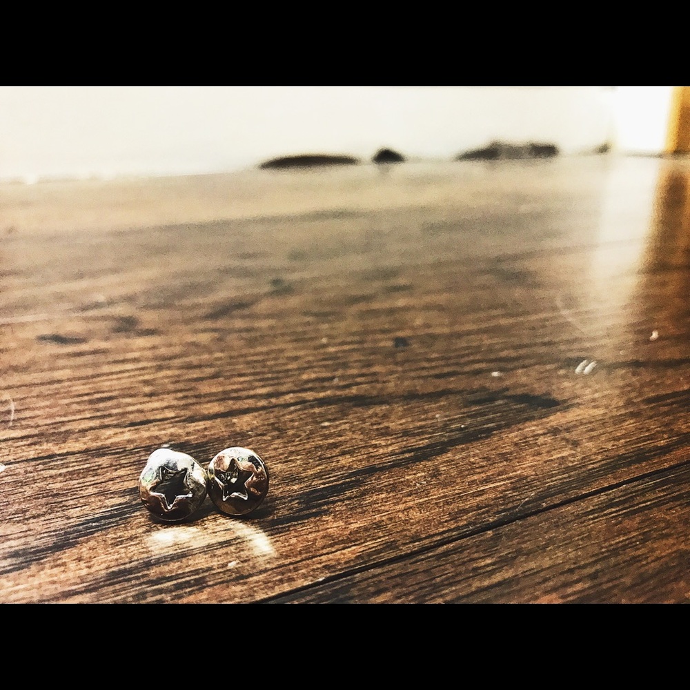 Patriotic star earrings